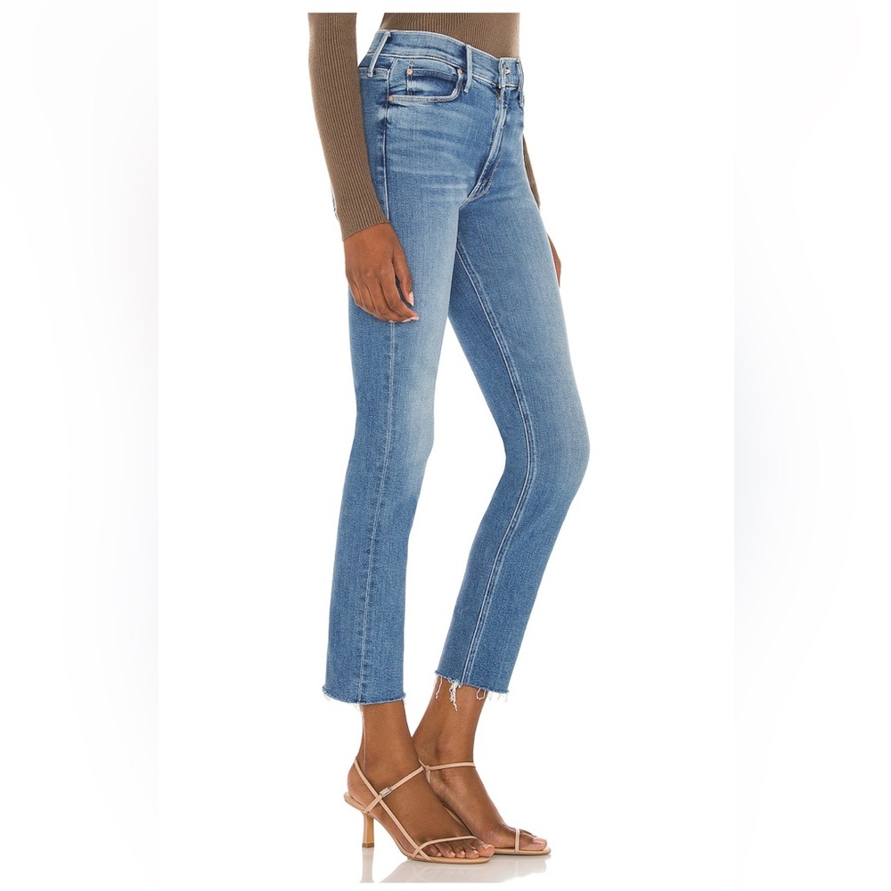 Mother Mid-Rise Dazzler Crop Fray